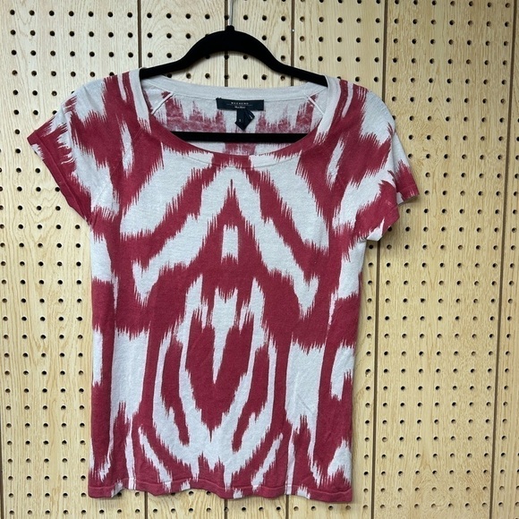MaxMara Red And Tan Top - Picture 1 of 3